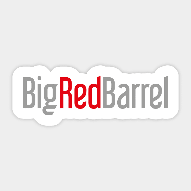 BRB Logo: Front & Back Sticker by Big Red Barrel